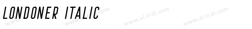 Londoner Italic字体转换